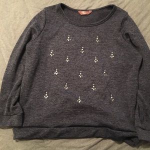 Sweater with pearl accents